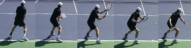 Base semi open stance no tenis